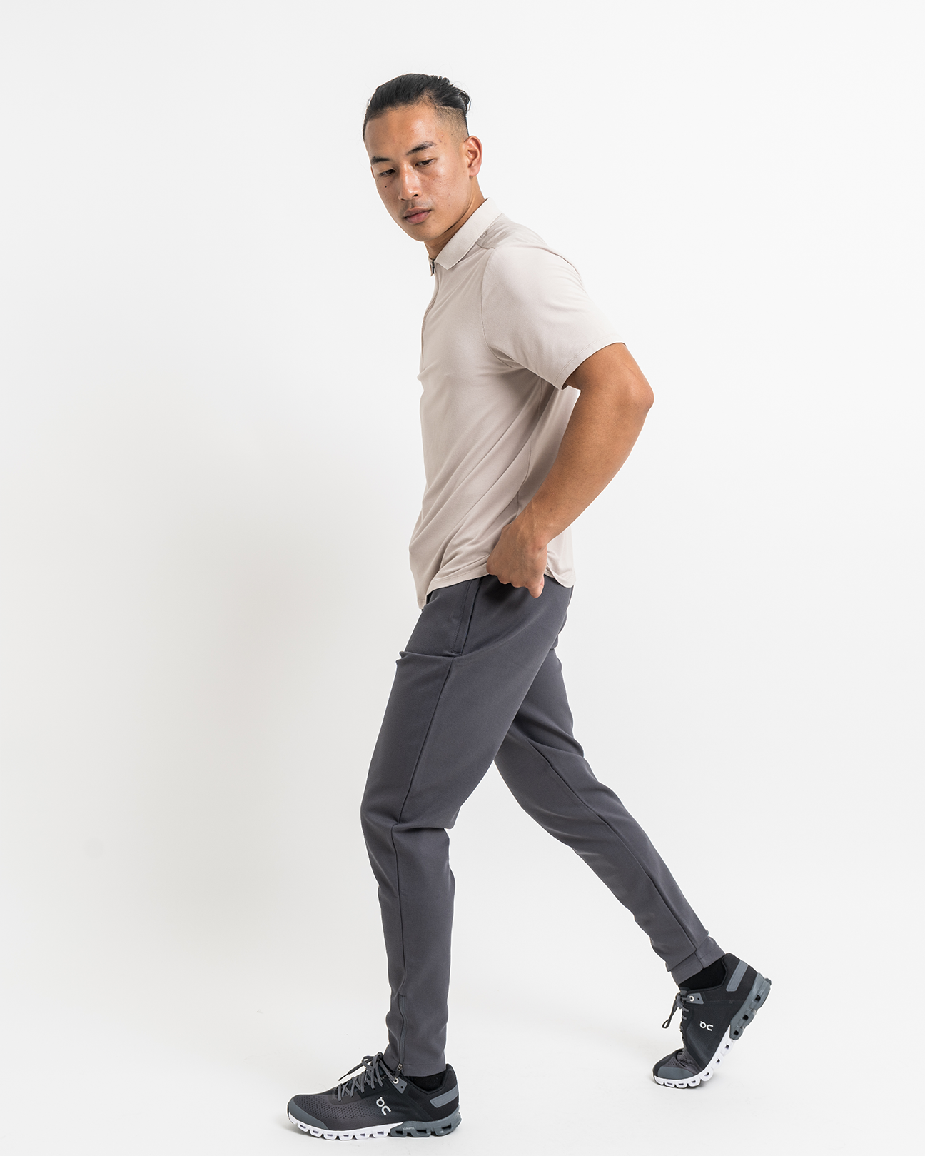 Tech Polo - Taupe