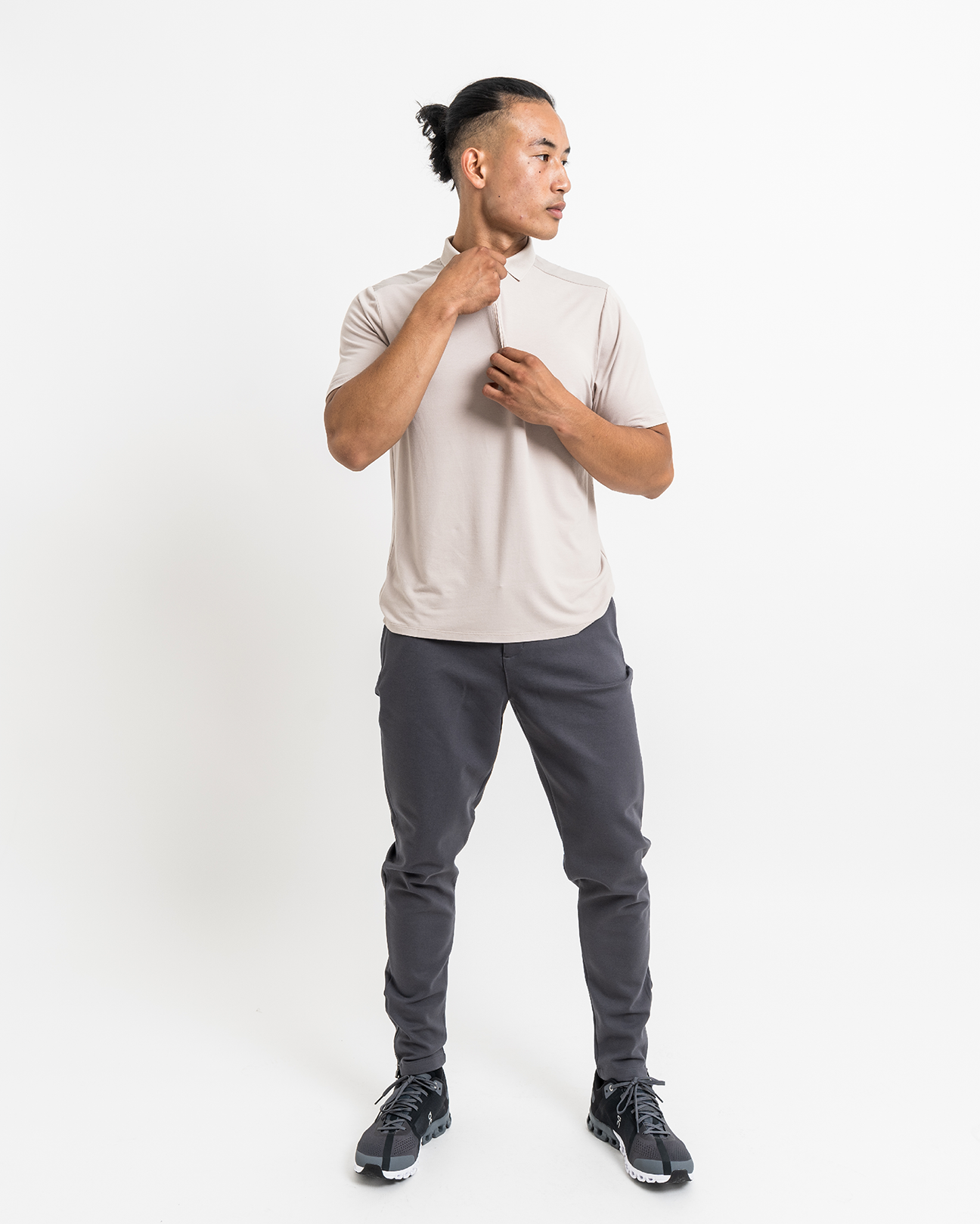 Tech Polo - Taupe