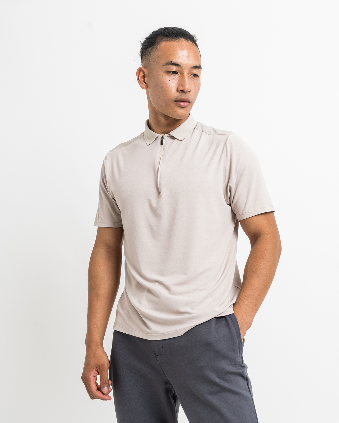 Tech Polo - Taupe